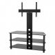 Calrad 47-200 Elegant Stand with TV Mount & 3 Glass Shelves, Fits 37”-65”