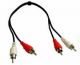 Calrad 55-1000 RCA Male to Male Stereo Cable (10 FT)
