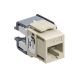 Leviton 6110G-RI6 eXtreme Cat 6A QuickPort Jack, Channel-Rated, Ivory