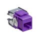 Leviton 6110G-RP6 eXtreme Cat 6A QuickPort Jack, Channel-Rated, Purple