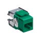 Leviton 6110G-RV6 eXtreme Cat 6A QuickPort Jack, Channel-Rated, Green