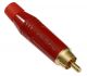 Amphenol ACPR-RED Male RCA Connector Red Finish