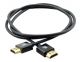 Kramer C-HM/HM/PICO/BK-2 Ultra-Slim Flexible High-Speed HDMI Cable with Ethernet (2 FT)