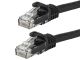 PacPro Cat6a UTP Black Patch Cord (14 FT)