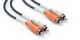 Hosa CRA-201 Dual RCA Male to Dual RCA Male Audio Cable (3 FT)