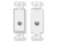Radio Design Labs D-F Double Type F Jack Connector on Decora® Wall Plate