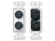 Radio Design Labs D-XLR2F Dual XLR 3-pin Female Jacks on Decora® Wall Plate