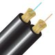 Cleerline D50125MOM3P-BK Duplex OM3 Indoor/Outdoor Plenum Cable - Black (1000 FT Roll)