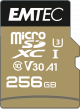 EMTEC ECMSDM256GXC10SP microSD UHS-I U3 A1, A2 SpeedIN Pro 256GB microSD Card