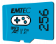 EMTEC ECMSDM256GXCU3G microSD UHS-I U3 V30 A1/A2 Gaming 256GB microSD Card (Blue)