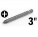 Eazypower 73342 3 inch Phillips 1/4 Hex Drive Screwdriver Bits (2 Pack)
