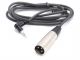 Hosa XVM-105M Stereo Cable Mini 3.5mm Angled Male to 3-Pin XLR Male (5 FT)