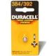 Duracell D384/392B 1.5V Silver Oxide Battery