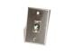 RapcoHorizon SP-1D3M Stainless Steel Wall Plate w/ One XLR Male Connector