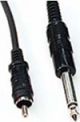Mogami 3003 Audio Cable RCA Male to 1/4 Inch Male, Black  - 3 Feet