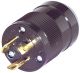 Marinco 205PBL 20 Amp Twist-Lock Male Cable End Black