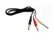 Calrad 35-561 1/4 Inch Stereo Male to 2 1/4 Inch Mono Males Y-Cable