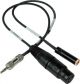 Sescom IPHONE-MIC-1 iPhone / iPod / iPad TRRS to XLR Mic & 3.5mm Monitoring Jack Cable - 1 Foot