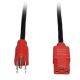 Tripp Lite P006-004-RD Universal Computer Power Cord w/ Red Ends (4FT)