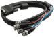 Pan Pacific S-H15M5BNC-6 VGA HD15 Male to 5 BNC Male Adapter Cable - 6 Feet