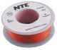 NTE Electronics WH24-03-25 24AWG Stranded Orange Hook-Up Wire (25FT)
