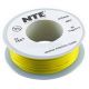 NTE Electronics WH20-04-25 20AWG Stranded Yellow Hook-Up Wire (25FT)