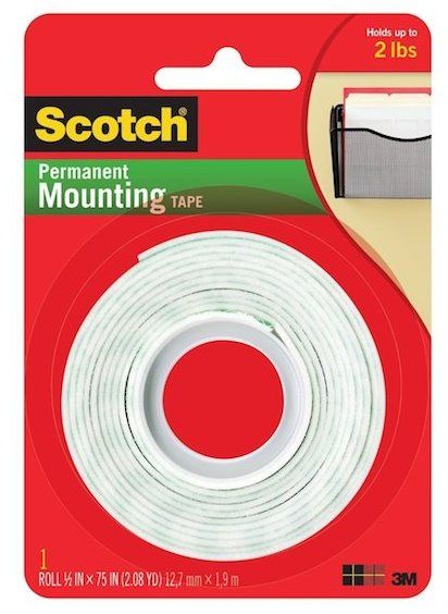 3m 110dc Heavy Duty Mounting Tape, 2 Sided Mirror Tape