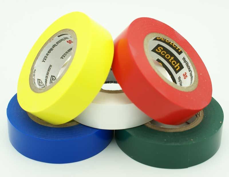 3M Scotts 35 Vinyl Electrical Color Coding Tape Red 