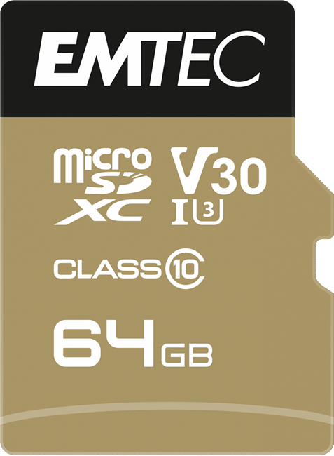 EMTEC ECMSDM64GXC10SP microSD UHS-I U3 A1, A2 SpeedIN