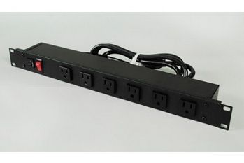 Shape Wiremold J60b0b 90 6 Outlet Rack Mounted Power Strip 6 Ft Cord