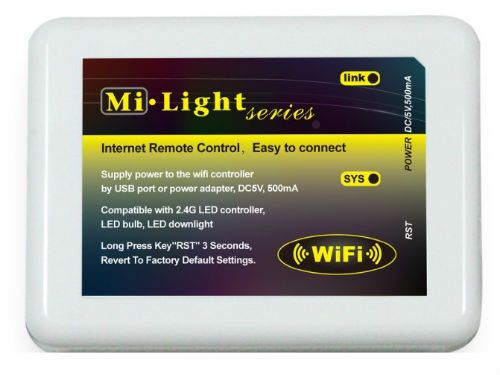 Overfladisk Regelmæssigt opladning MiLight WiFi Receiver Bridge 3.0 Controller Box