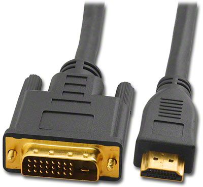 Pan Pacific S-HDMI-DVI-3 HDMI Male to DVI Male Cable Meters