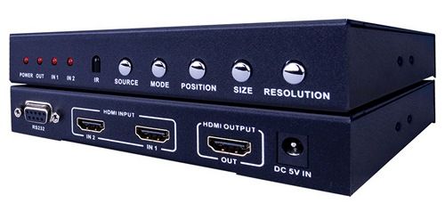 Vanco EVSW21MV 2×1 HDMI Switch with Multiview and PIP