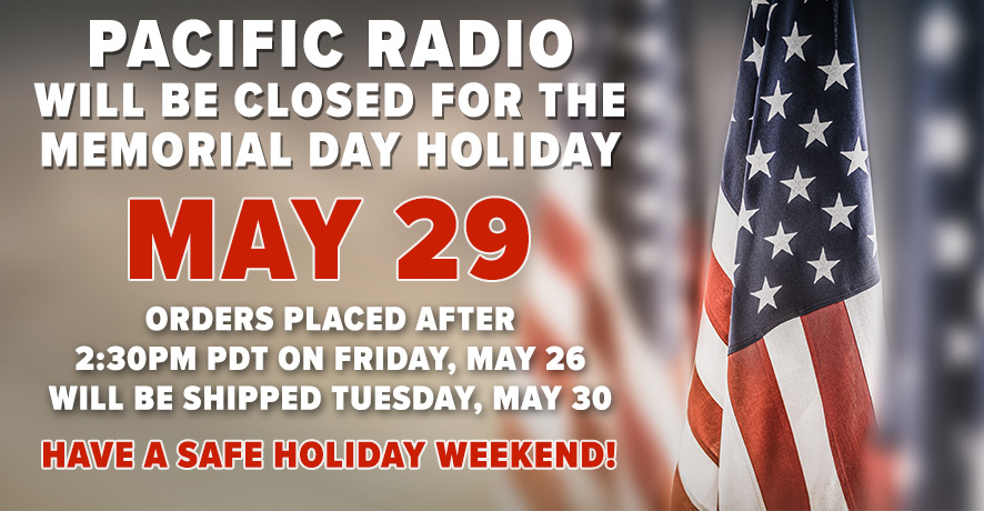 PacRad will be closed for Memorial Day May 29